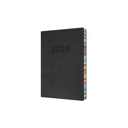 Collins 2026 Edge A5 Day To Page Black Diary