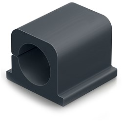 Durable Cavoline Self Adhesive Pro Cable Clips 2 Cable Large Graphite