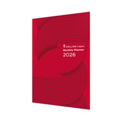 Collins 2026 Colplan 51W A4 Month To A View Red Geo Planner
