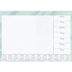 Easy-2C 2026 600 x 420mm Week To View Desk Pad 