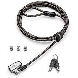 Kensington Clicksafe 2.0  Keyed Laptop Lock  Tbar/N17/Nano Black