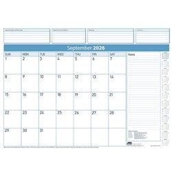 Sasco 2026 518x378mm Deluxe Month to View Desk Top Year Planner Refill