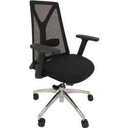 K2 Anchor Executive Chair Mesh Back with Arms Black Frame