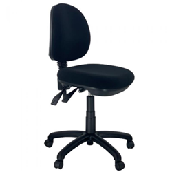 K2 30 3 Lever Medium Back Black Heavy Duty Commercial Task Chair