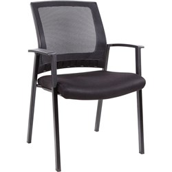 K2 Project X Black Visitor Chair With Arms
