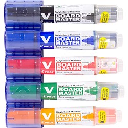 Pilot BeGreen V Board Master Whiteboard Marker Bullet Tip Assorted Colours