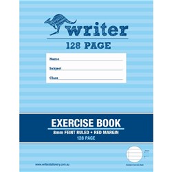 225mmx175mm 128 Page 8mm Ruled Exercise Book