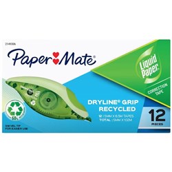 Papermate Liquid Paper Dryline Grip Recycled