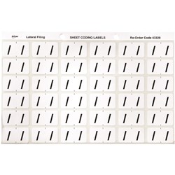 Avery Side Tab Alphabetical Colour Coding Label /