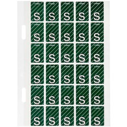 Avery Top Tab Alphabetical Colour Coding Label S
