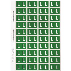 Avery Alphabet Coding Label L Side Tab 25x42mm D Green