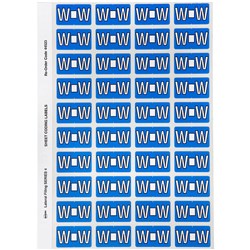 Avery Alphabet Coding Label W Side Tab 25x42mm Blue