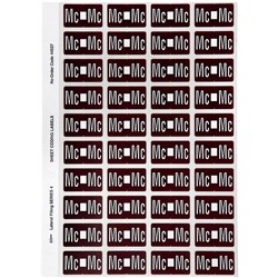 Avery Alphabet Coding Label Mc Side Tab 25x42mm Brown