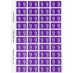 Avery Series 4 Numeric Coding Label #9 Purple