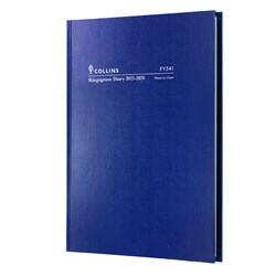 Collins Kingsgrove 341 A4 Week To View Blue 25/26 Financial Year Diary