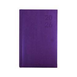 Debden 2026 Silhouette B7R Week To View Purple Diary