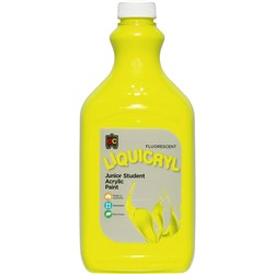 Liquicryl Acrylic Fluro Paint - 2L - Yellow