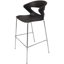 Rapidline Taurus Black Indoor Stacking Hospitality Stool