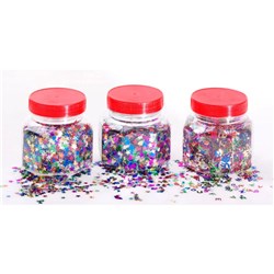 Glitter Scatters Jasart Assorted Shapes 100Gm