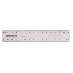 Ruler Plastic Celco Clear 15cm
