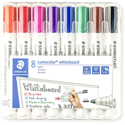 Staedtler Lumocolor 351 8 Assorted Bullet Whiteboard Marker
