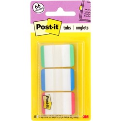 Post-It Durable 686L-GBR Asst Colour Filing Tabs