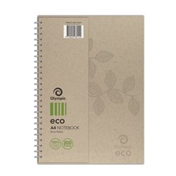 Notebook Spiral Eco Range A4 200Pg