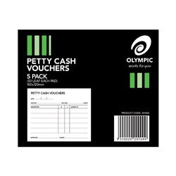 Pad Petty Cash 100X120mm 50Lf Tudor