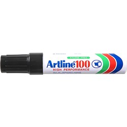 Artline 100 Black Permanent Chisel Marker