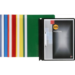 Marbig A4 Deluxe Blue Clear Front Flat File