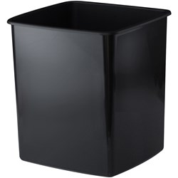 Italplast Recycled Black 15 Litre Waste Paper Bin