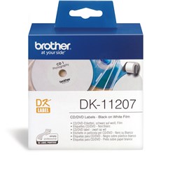 Label Brother White CD/DVD Film 58mm