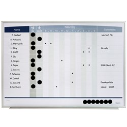In/Out Board Quartet Matrix 15 Name Landscape 580X410mm