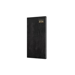 Debden 2026 Kyoto Recycled B6/7 Slimline Week To View Black Diary