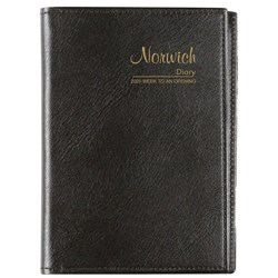 Cumberland 2026 Norwich 77S A7 Week To View Black Wiro Diary