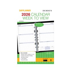 Debden 2026 Dayplanner Desk Week To View Diary Refill