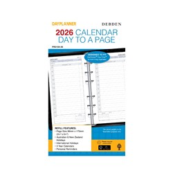Debden 2026 Dayplanner Personal Day To Page Diary Refill