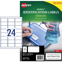 Avery White L6146 Ultra Heavy Duty Industrial Labels