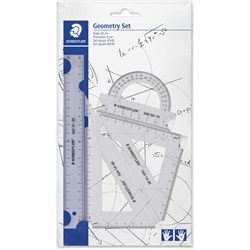 Staedtler Geometry Set Ruler Protractor Set Square x2