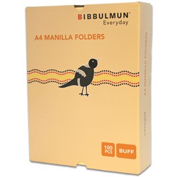 Bibbulmun A4 Buff Manilla Folders