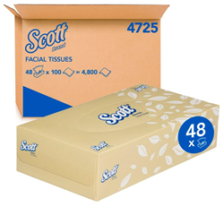 Scott 4725 2 Ply Facial Tissue Box 100