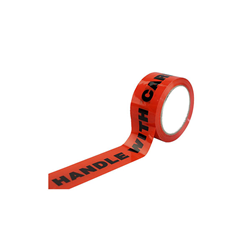 SP101 Handle With Care 48mm x 66m Black on Orange