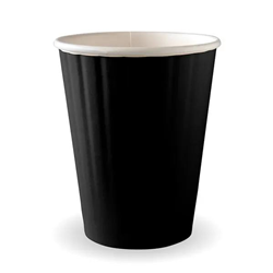 BC-12DWB 390ml/12oz Black Double Wall Bio Cup