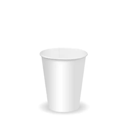 BioPak 280ml/8oz (80mm) White Cold Paper BioCup